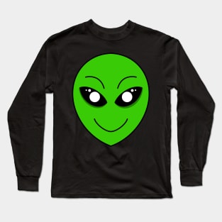 Alien Smiley Face Long Sleeve T-Shirt